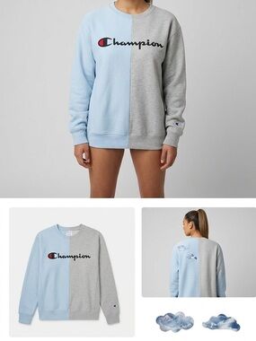 Handmade yin yang crewneck sweatshirt